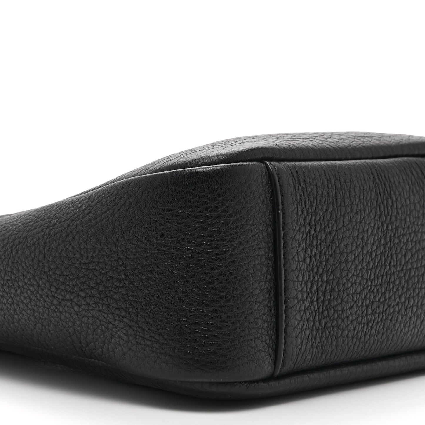 Grained Calfskin Baby Le 5 A 7 Supple Hobo Black