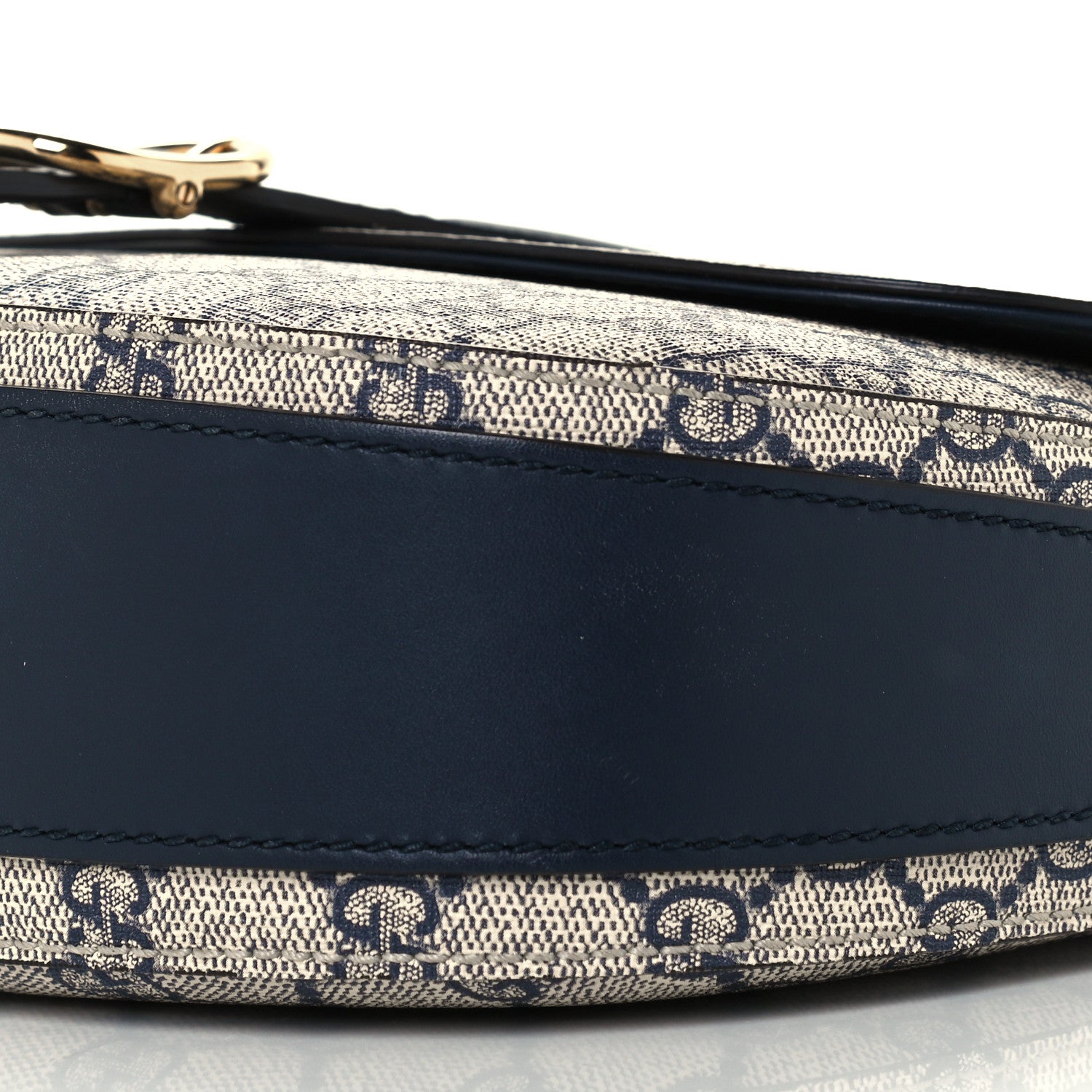 Gucci GG Supreme Monogram Small Messenger Shoulder Bag Beige Blue Navy 10 of 10