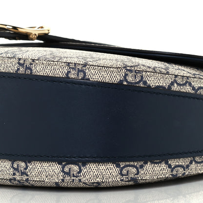 Gucci GG Supreme Monogram Small Messenger Shoulder Bag Beige Blue Navy 10 of 10