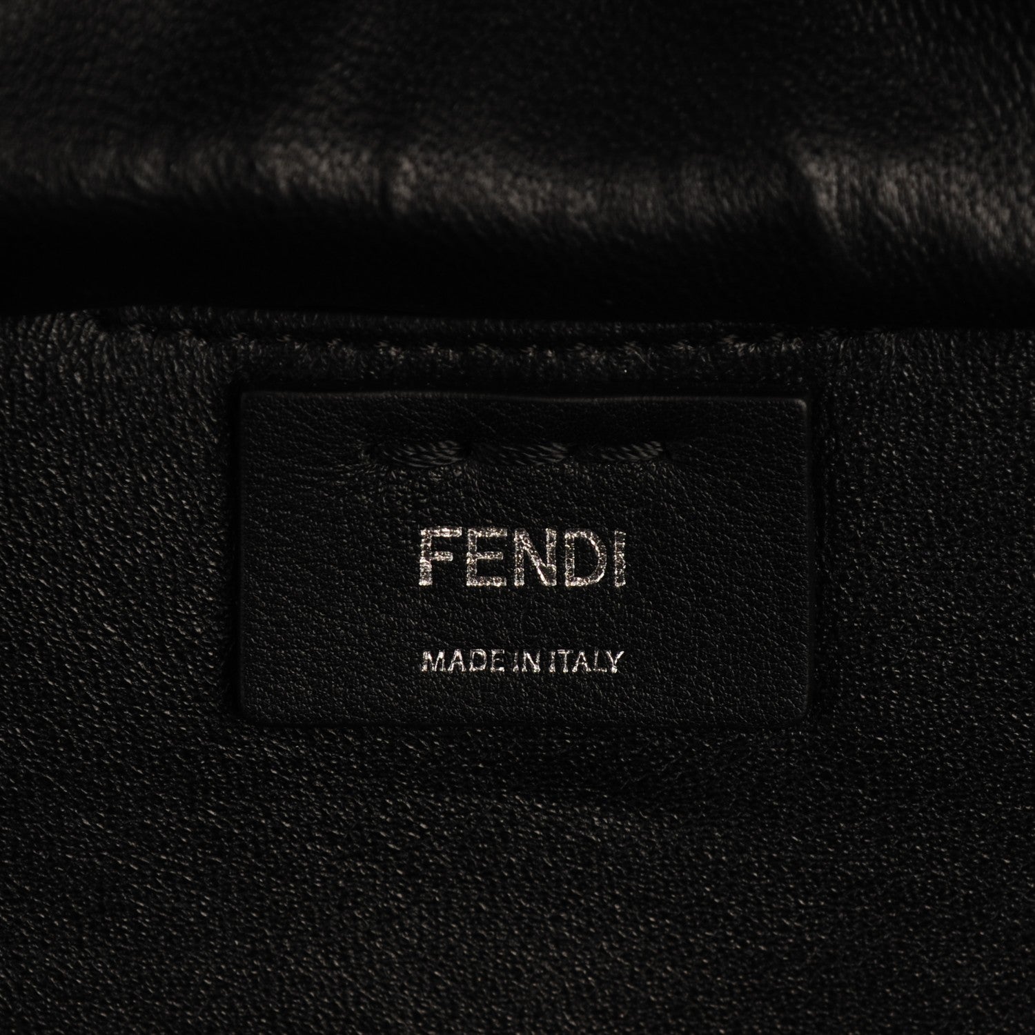 Fendi Vitello Pelo Flamingo Crocodile Embossed Petite 3Jours Tote Black 7 of 7