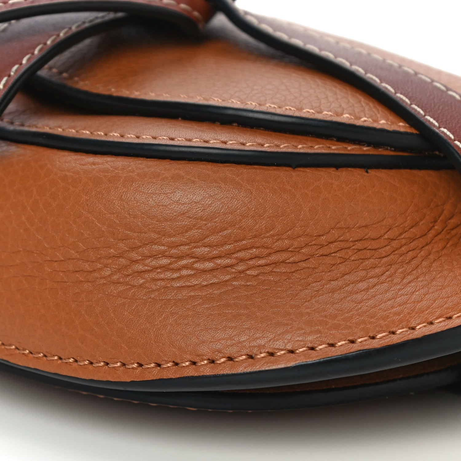 Loewe Grained Calfskin Mini Gate Crossbody Bag Caramel Pecan 6 of 16