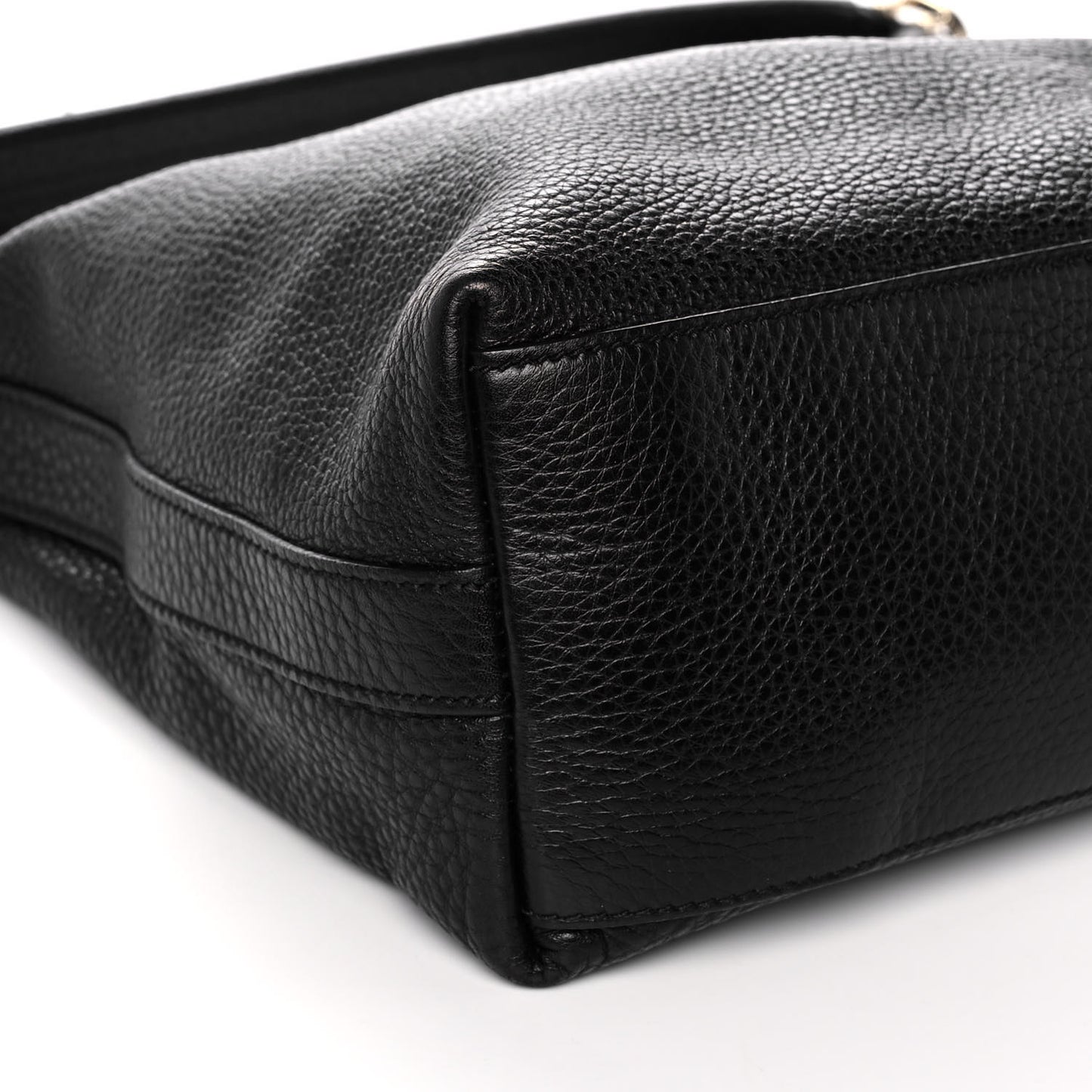 Pebbled Calfskin Small Miss GG Hobo Black