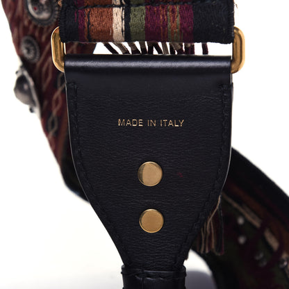 Christian Dior Canvas Studded Bohemian-Inspired Shoulder Strap Black 3 of 8