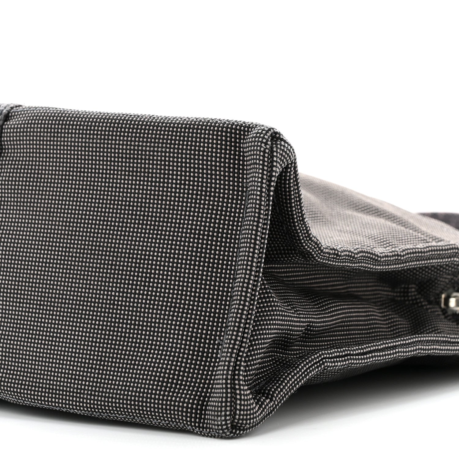 Hermes Canvas Herline MM Tote Grey 9 of 10