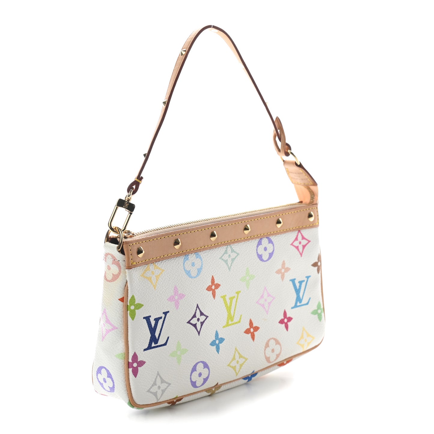 Monogram Multicolor Pochette Accessories White
