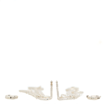 Hermes Sterling Silver PM Farandole Earrings 3 of 5