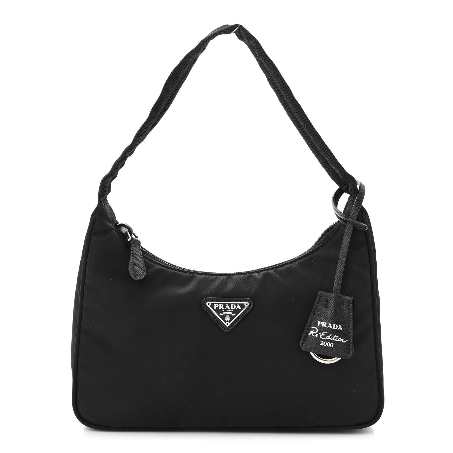Prada Tessuto Nylon Mini Re-Edition 2000 Bag Black 1 of 11