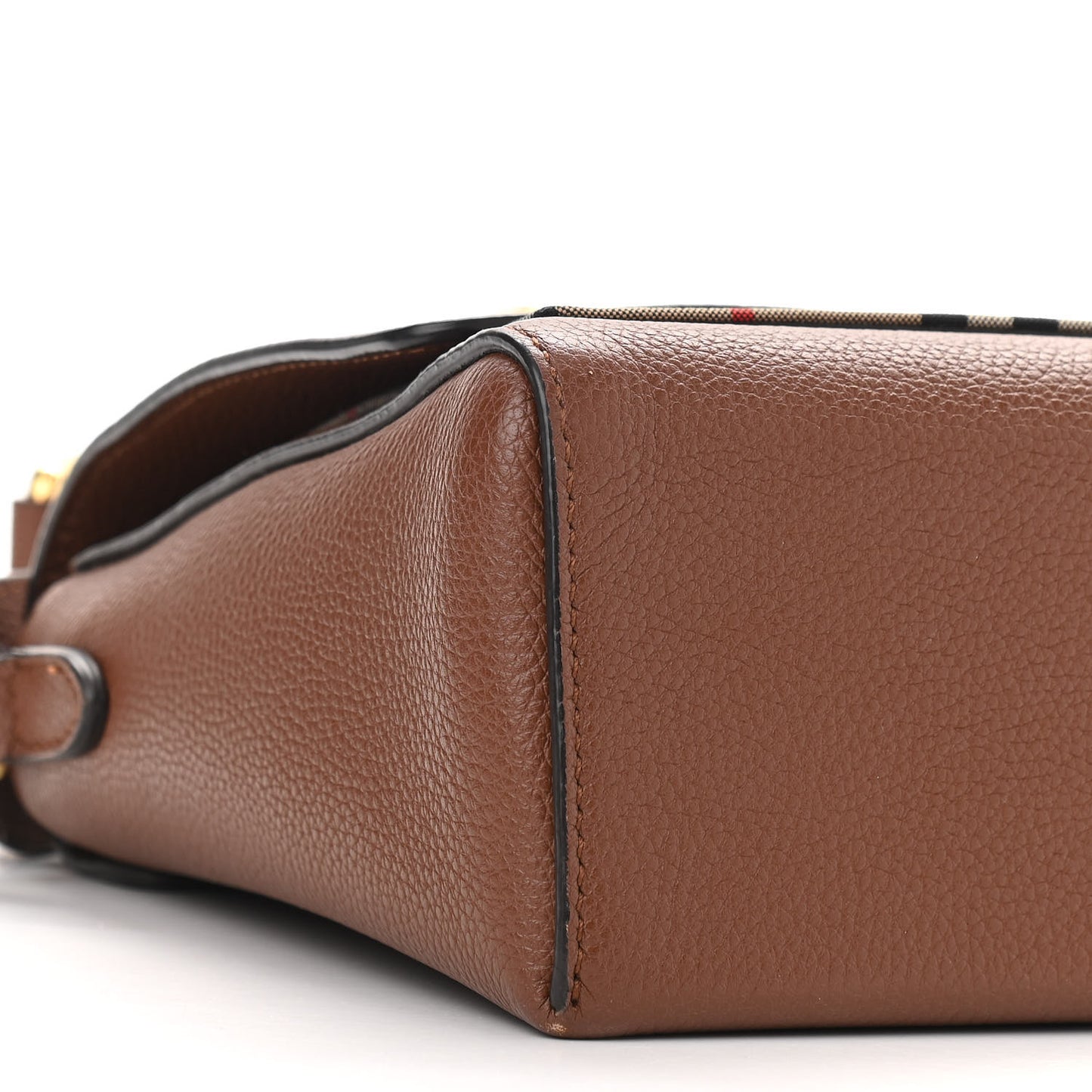 Calfskin Vintage Check Note Crossbody Bag Tan