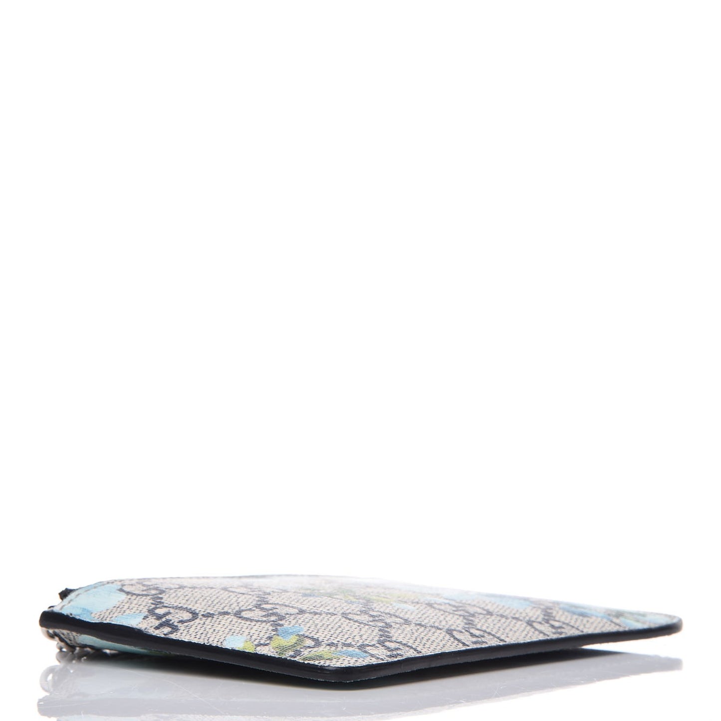 GG Supreme Monogram Blooms Key Case Beige Blue Navy