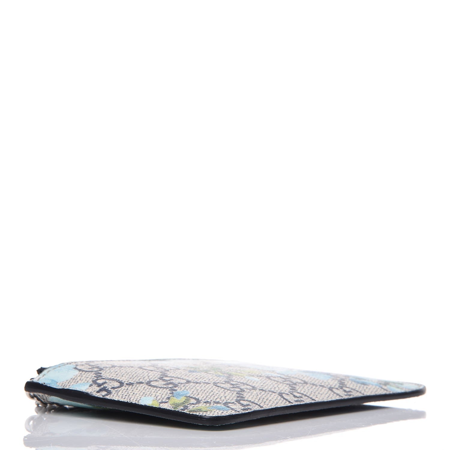 Gucci GG Supreme Monogram Blooms Key Case Beige Blue Navy 4 of 6