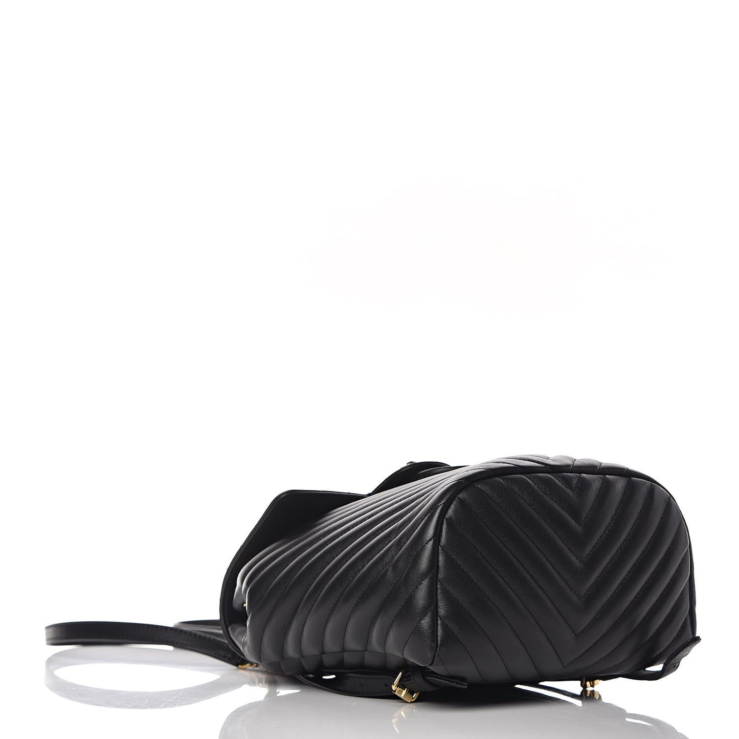 Lambskin Chevron Quilted Small Urban Spirit Backpack Black
