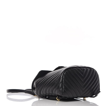 Chanel Lambskin Chevron Quilted Small Urban Spirit Backpack Black 4 of 10