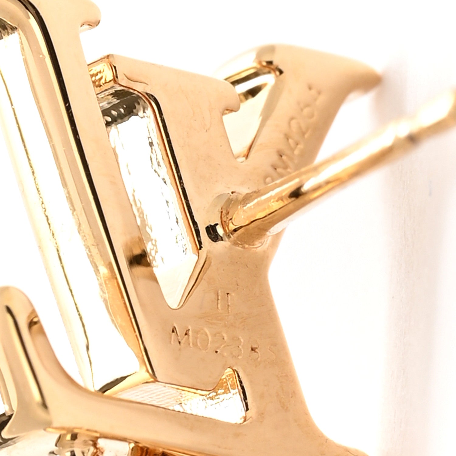 Louis Vuitton Metal LV Iconic Heart Earrings Gold 4 of 6