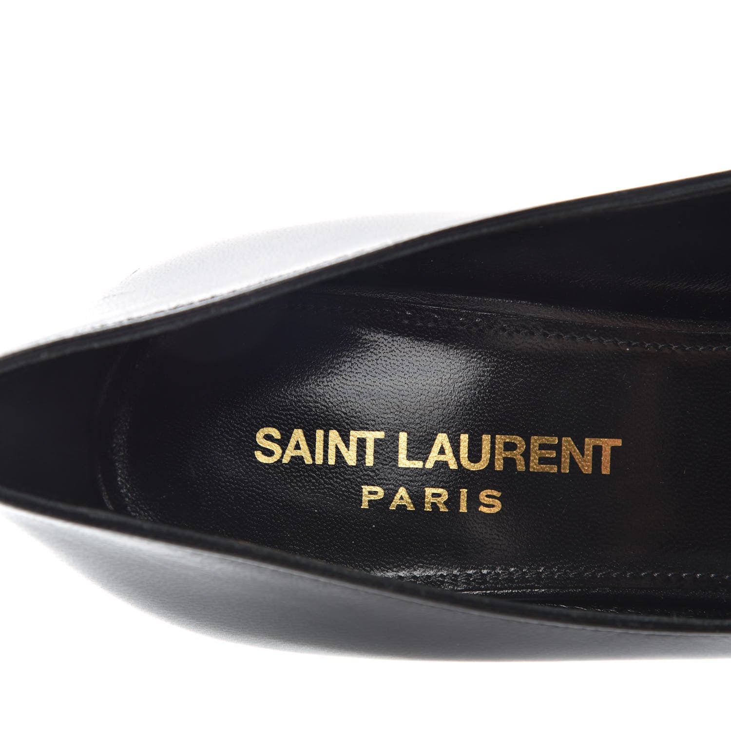 Saint Laurent Calfskin Bow Anais Pumps 37.5 Black 8 of 10