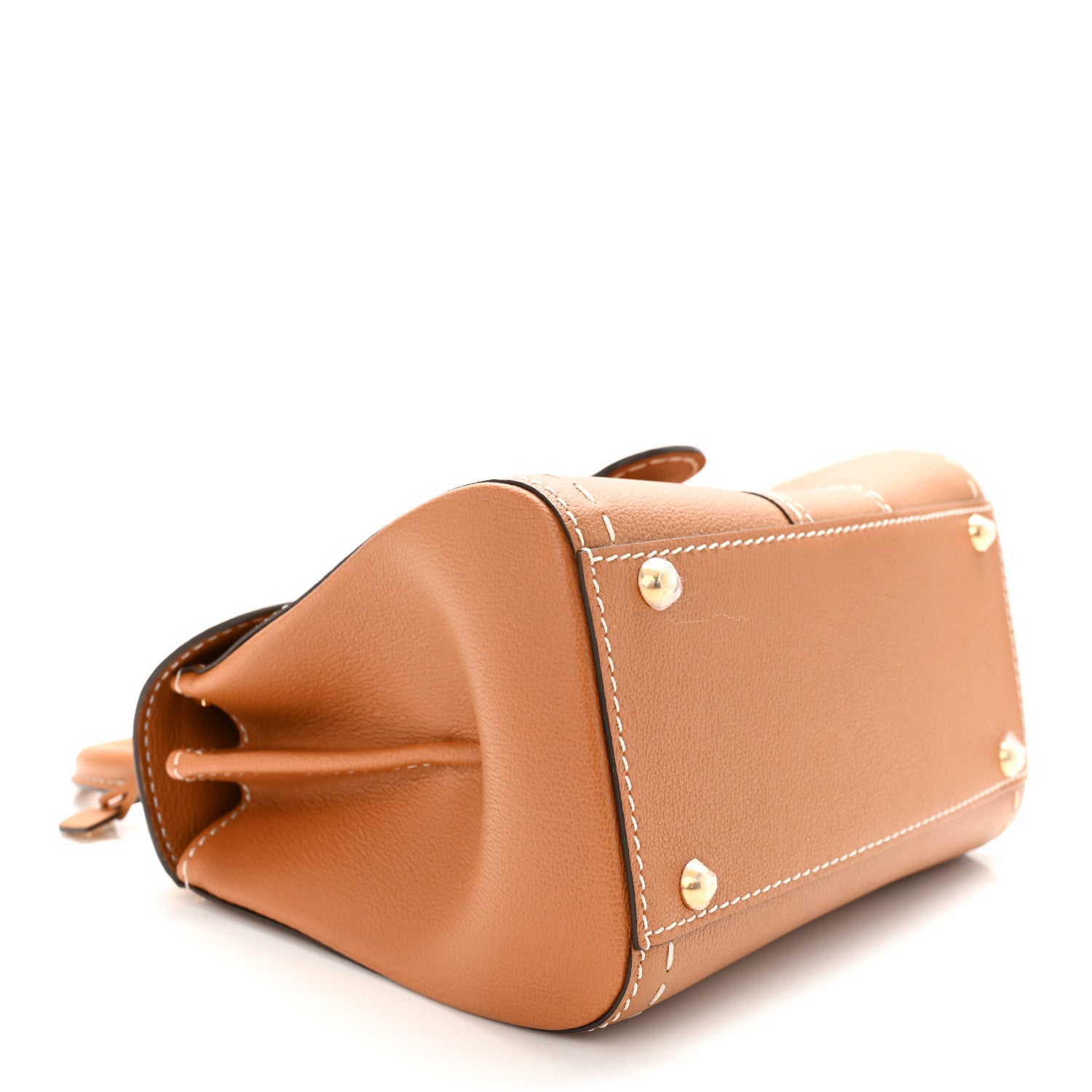 Delvaux Grained Rodeo Calfskin Surpique Mini Brillant Satchel Vegetal Ivory 5 of 12