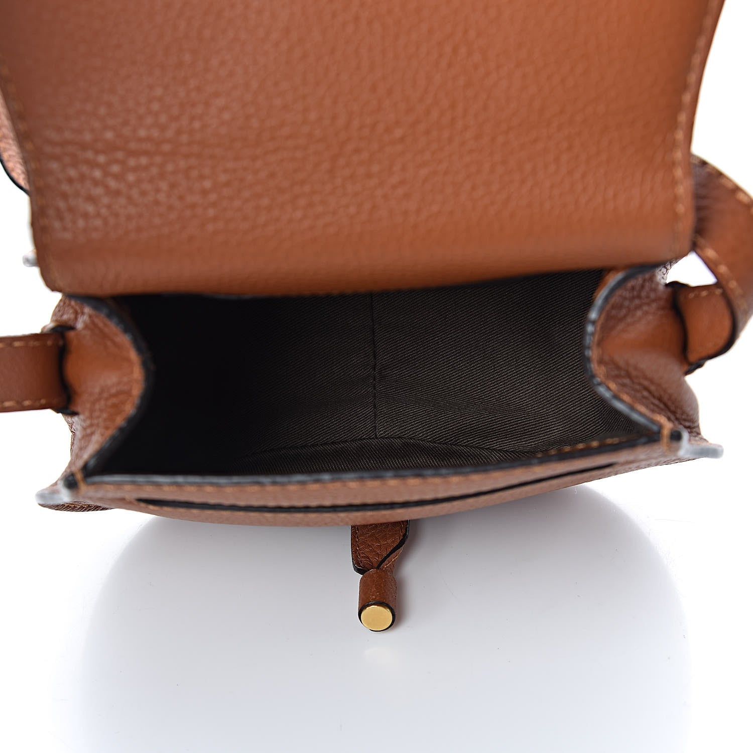 Chloe Calfskin Mini Marcie Round Crossbody Bag Tan 5 of 14