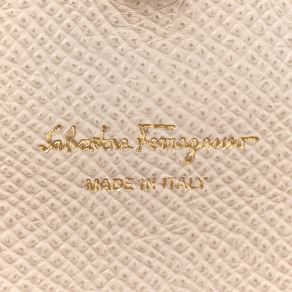 Salvatore Ferragamo Hammered Calfskin Mini Gancini Icona Bag Beige 5 of 12
