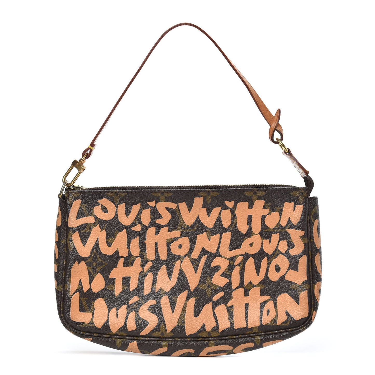 Monogram Graffiti Pochette Accessories Peach