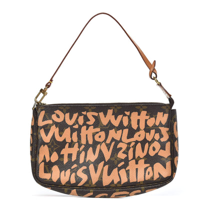 Louis Vuitton Monogram Graffiti Pochette Accessories Peach 1 of 11