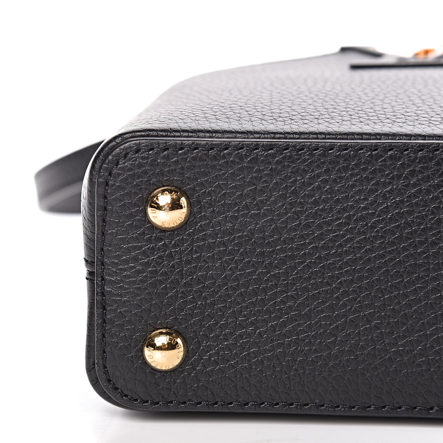 Louis Vuitton Taurillon Braided Capucines Mini Black 10 of 12