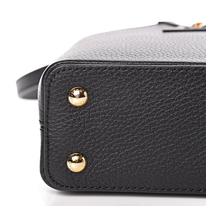 Louis Vuitton Taurillon Braided Capucines Mini Black 10 of 12