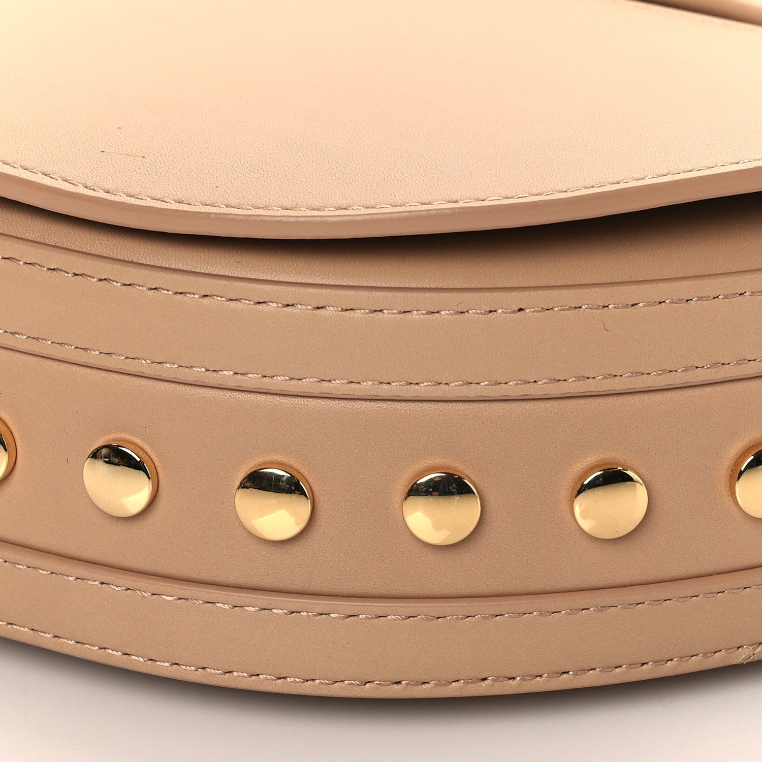 Burberry Calfskin Studded Small Olympia Shoulder Bag Cool Beige 9 of 9