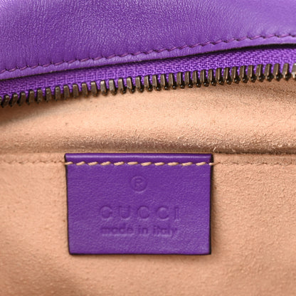 Gucci Calfskin Matelasse Small GG Marmont Chain Shoulder Bag Shine Purple 6 of 12