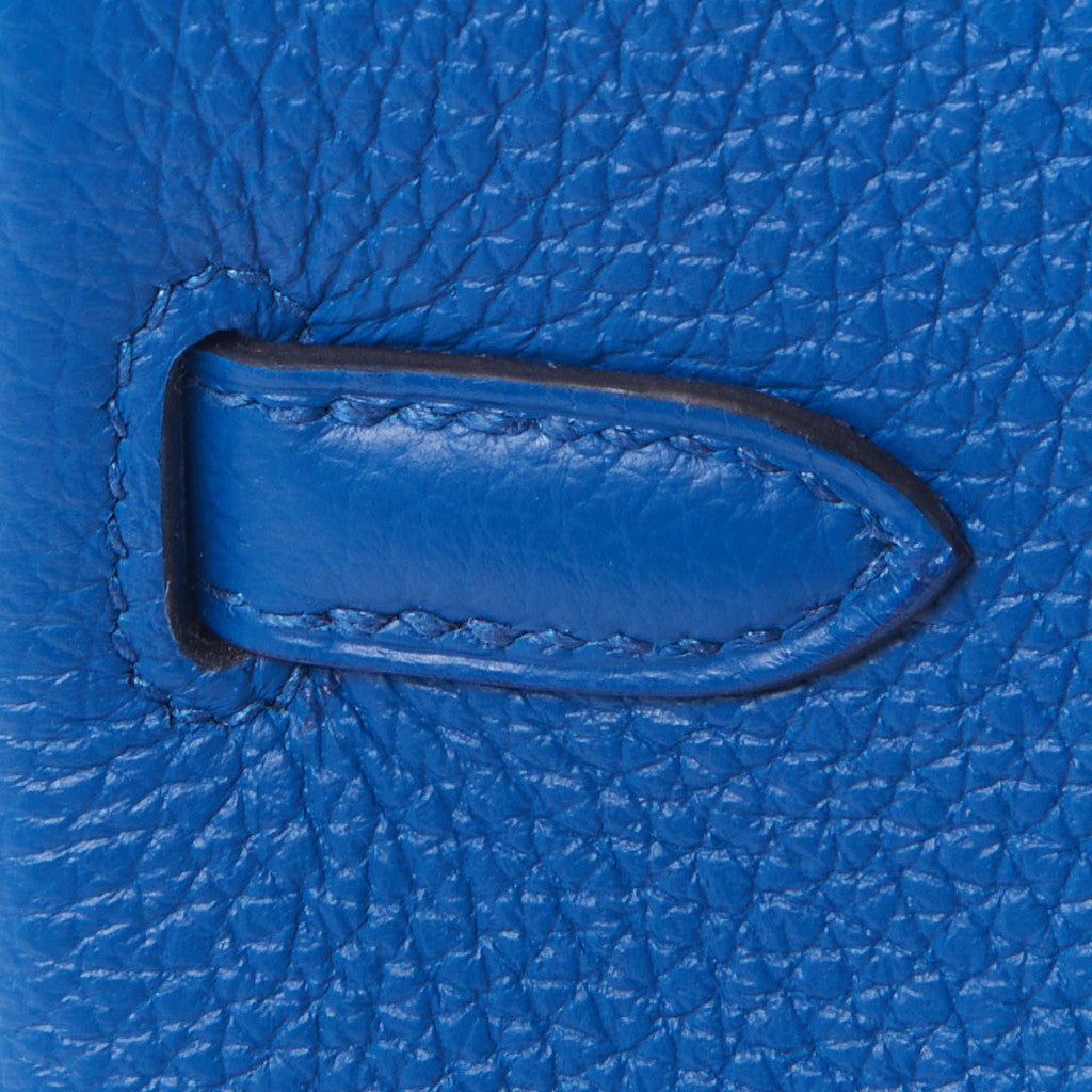 Togo Birkin 25 Bleu France