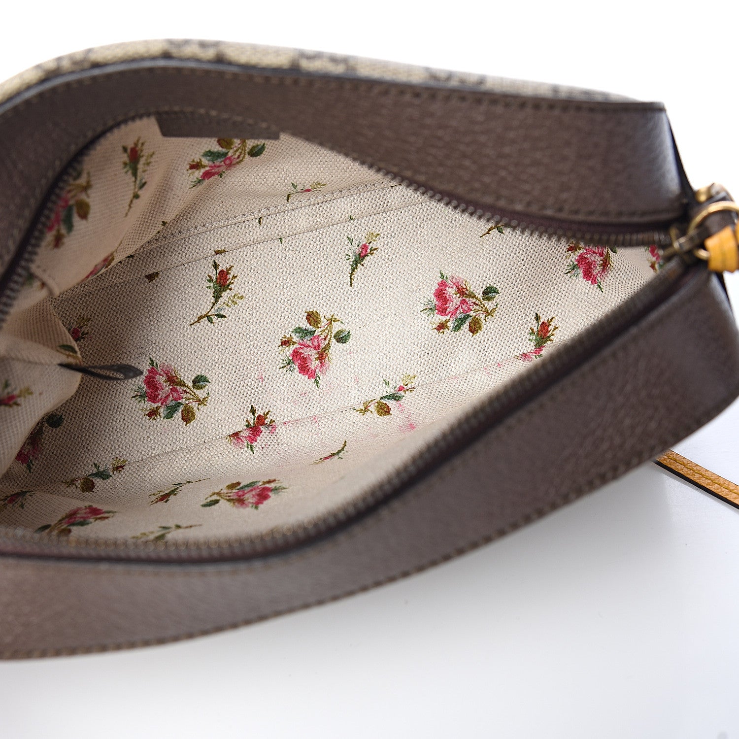 Gucci GG Supreme Monogram Web Neo Vintage Shoulder Bag Beige New Acero Crop 4 of 9