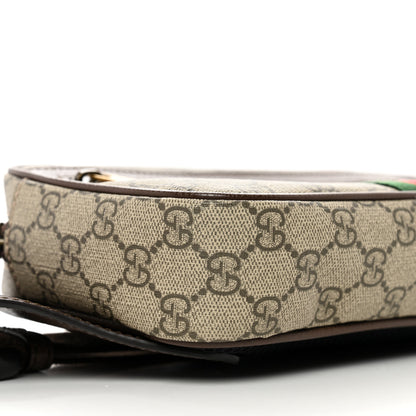 Gucci Soft GG Supreme Monogram Medium Ophidia Belt Bag Dark Brown 9 of 10