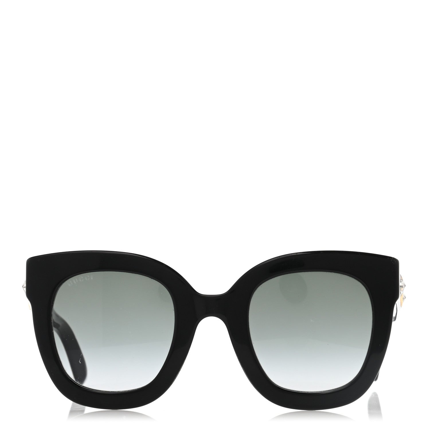 Gucci Round Frame Star Sunglasses GG0208S Black 2 of 8