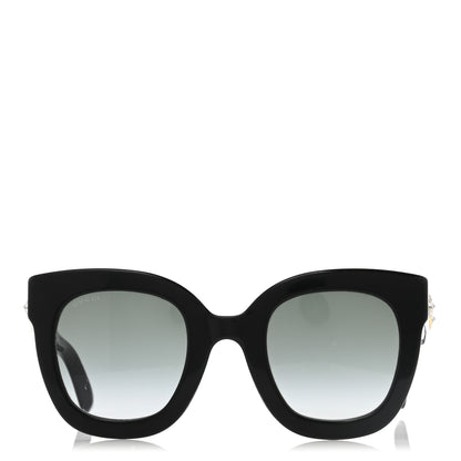 Gucci Round Frame Star Sunglasses GG0208S Black 2 of 8