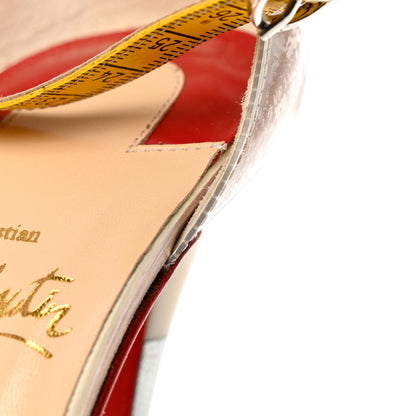 Christian Louboutin PVC Patent Ruban Calfskin Metricathy 150 Pumps 37 Transparent Yellow 8 of 10