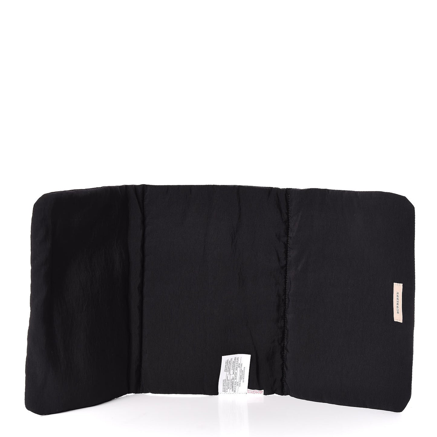 Nylon Tonal Check Diaper Bag Black