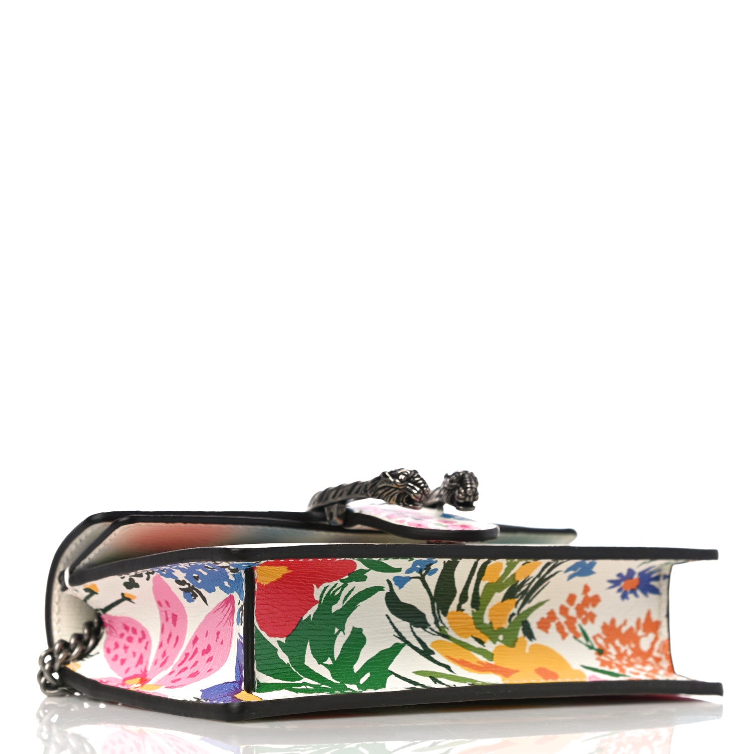 Gucci X KEN SCOTT New Shangai Calfskin Jardin D'Avril Floral Print Super Mini Dionysus Shoulder Bag Ivory Pink 4 of 9