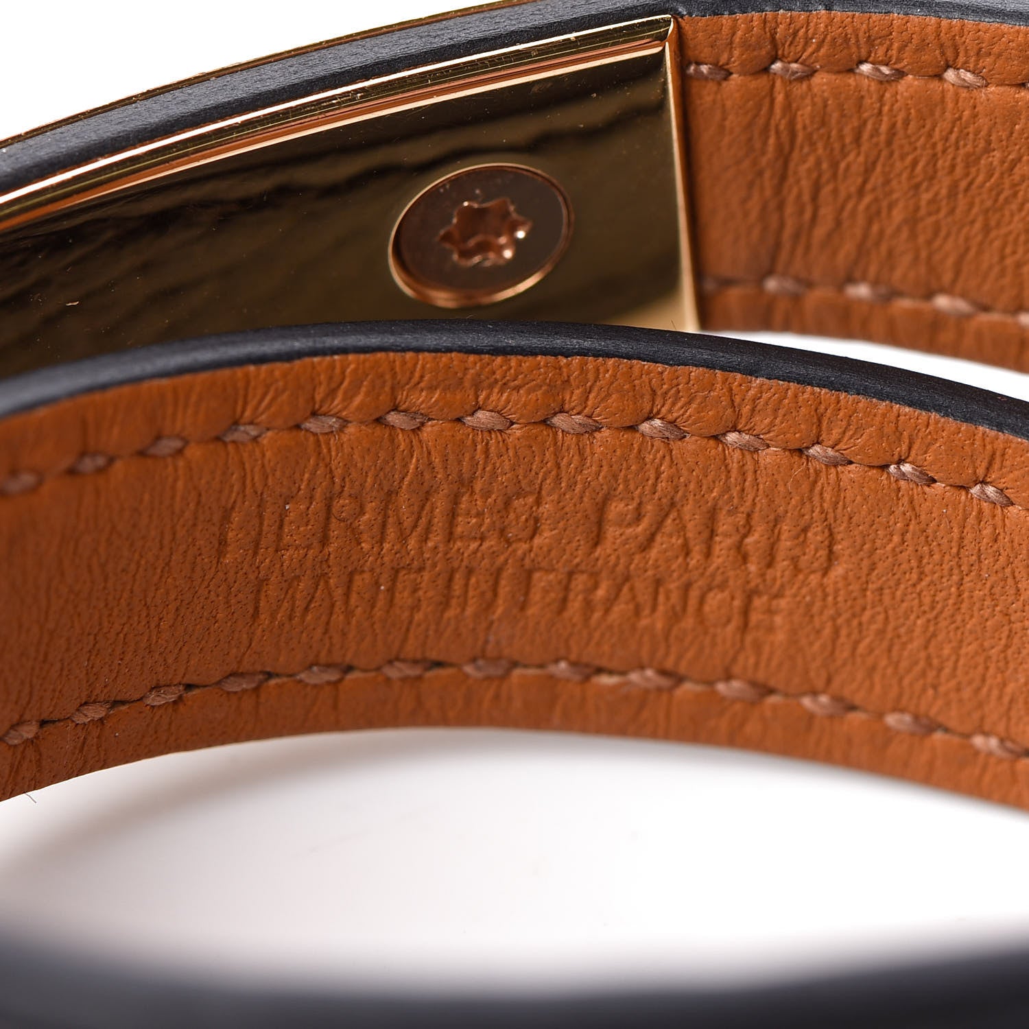 Hermes Epsom Rivale Double Tour Bracelet S Black 4 of 6