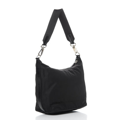 Prada Tessuto Nylon Vitello Hobo Black 3 of 10