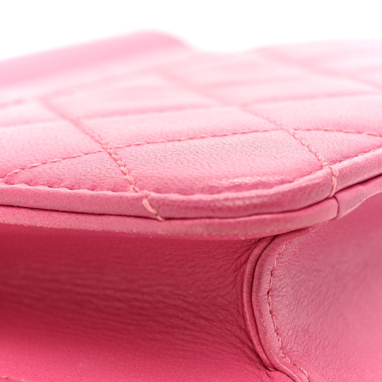 Lambskin Quilted Mini Crossing Times Flap Pink
