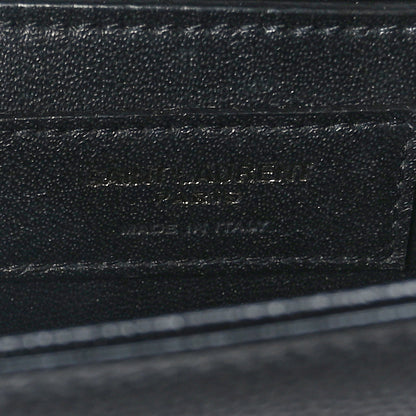Saint Laurent Grain De Poudre Small Monogram Monochrome Kate Satchel Black 6 of 8