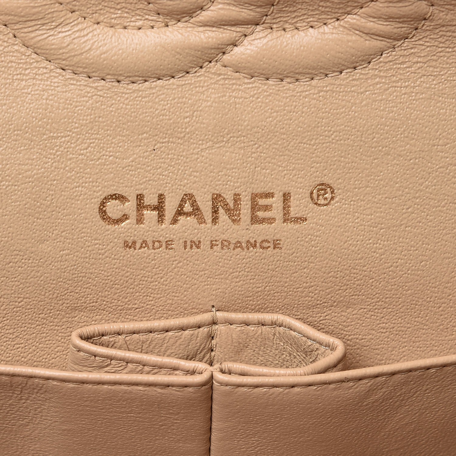Chanel Caviar Quilted Medium Double Flap Beige Clair 7 of 9