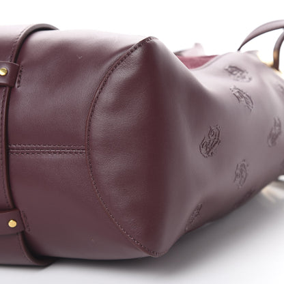 Chloe Smooth Calfskin Embossed Tao Zipped Tote Burnt Brown 9 of 11
