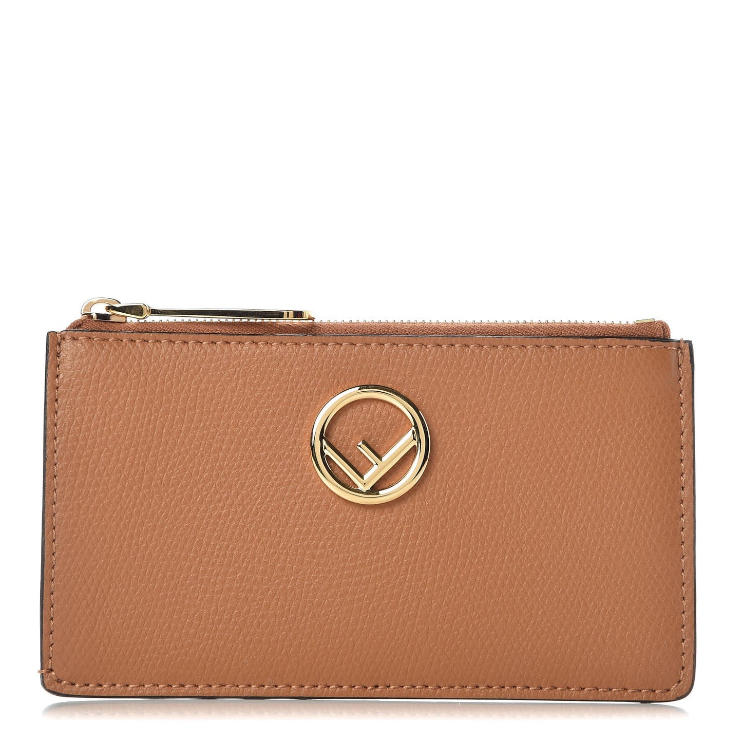 Vitello Cruise F is Fendi Zip Card Holder Nocciola