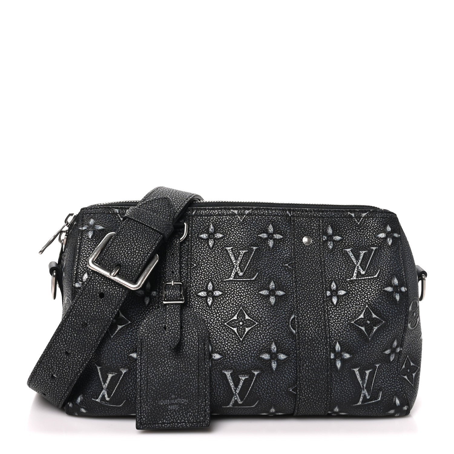 Louis Vuitton Cowhide Faded Monogram City Keepall Charcoal 1 of 9