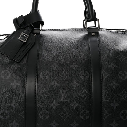 Louis Vuitton Monogram Eclipse Keepall Bandouliere 55 8 of 10