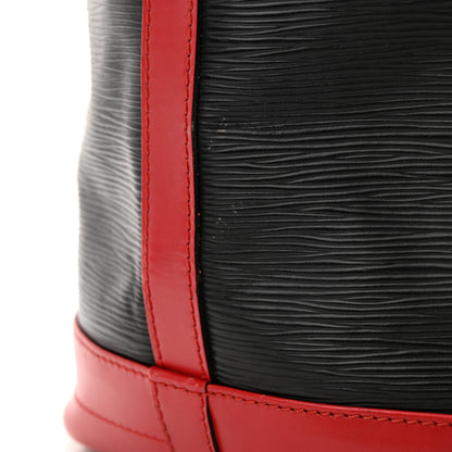 Louis Vuitton Epi Bi-Color Noe Castillan Red Black 14 of 15