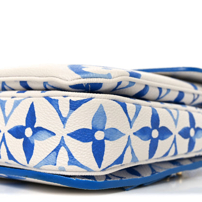 Louis Vuitton Monogram Giant By The Pool Pochette Metis MM Blue 9 of 9