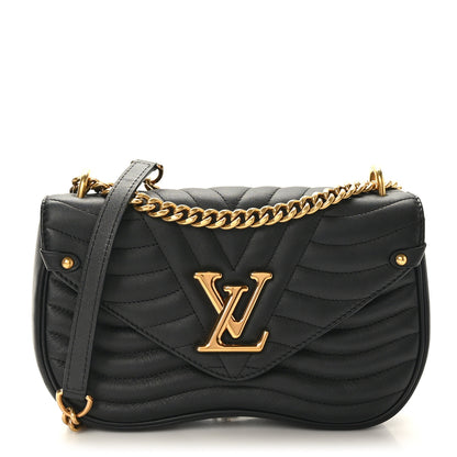 Louis Vuitton Calfskin New Wave Chain MM Black 1 of 8