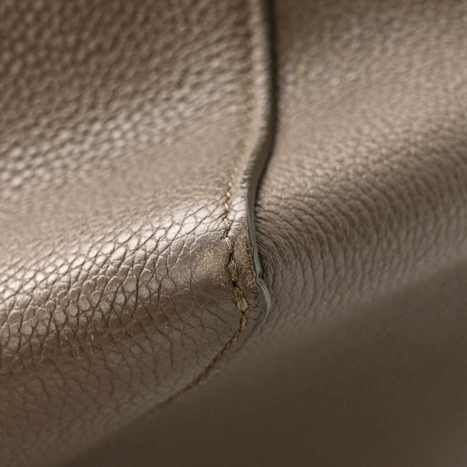 Celine Soft Grained Calfskin Small Belt Cabas Phantom Taupe 12 of 16