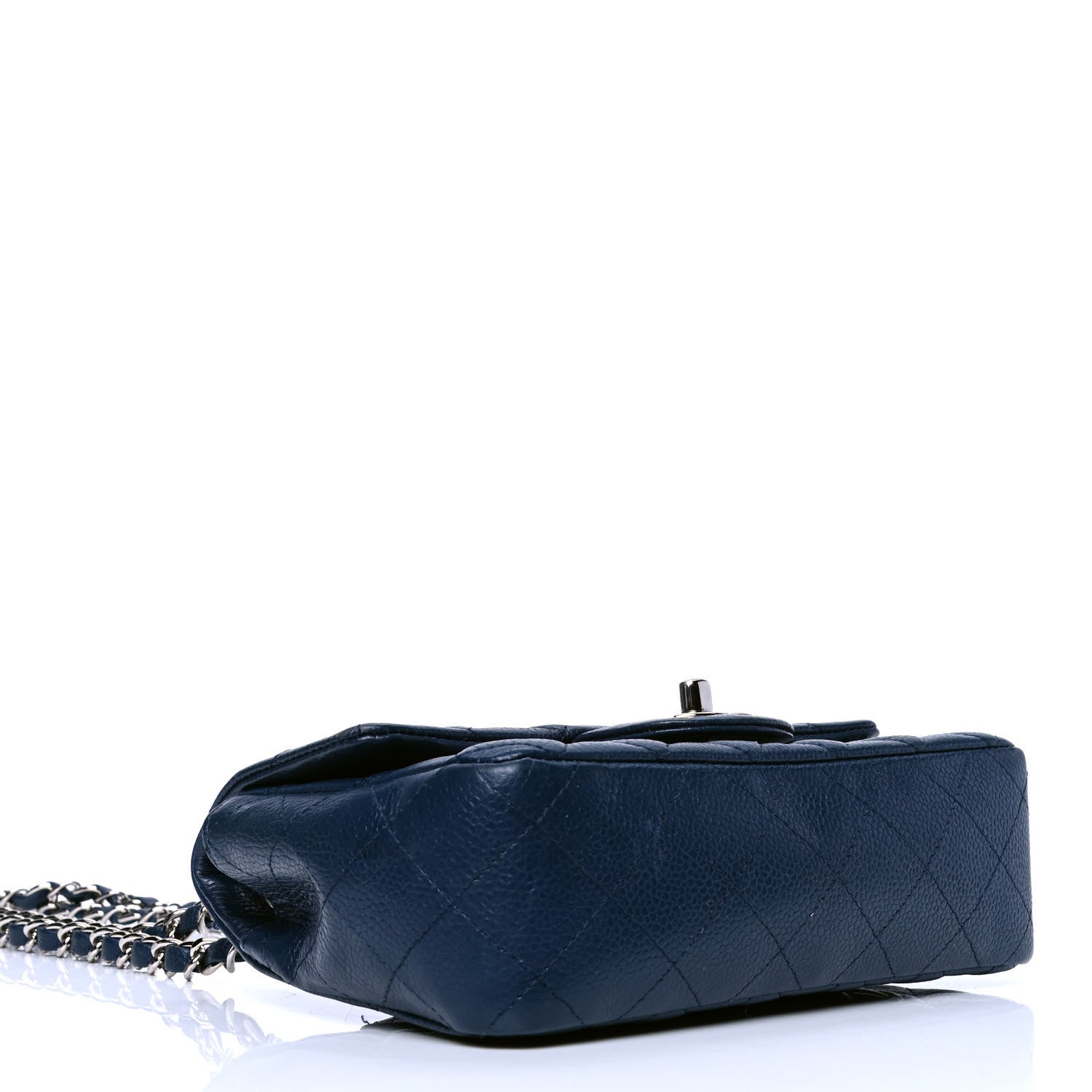 Chanel Caviar Quilted Mini Rectangular Flap Navy 4 of 5