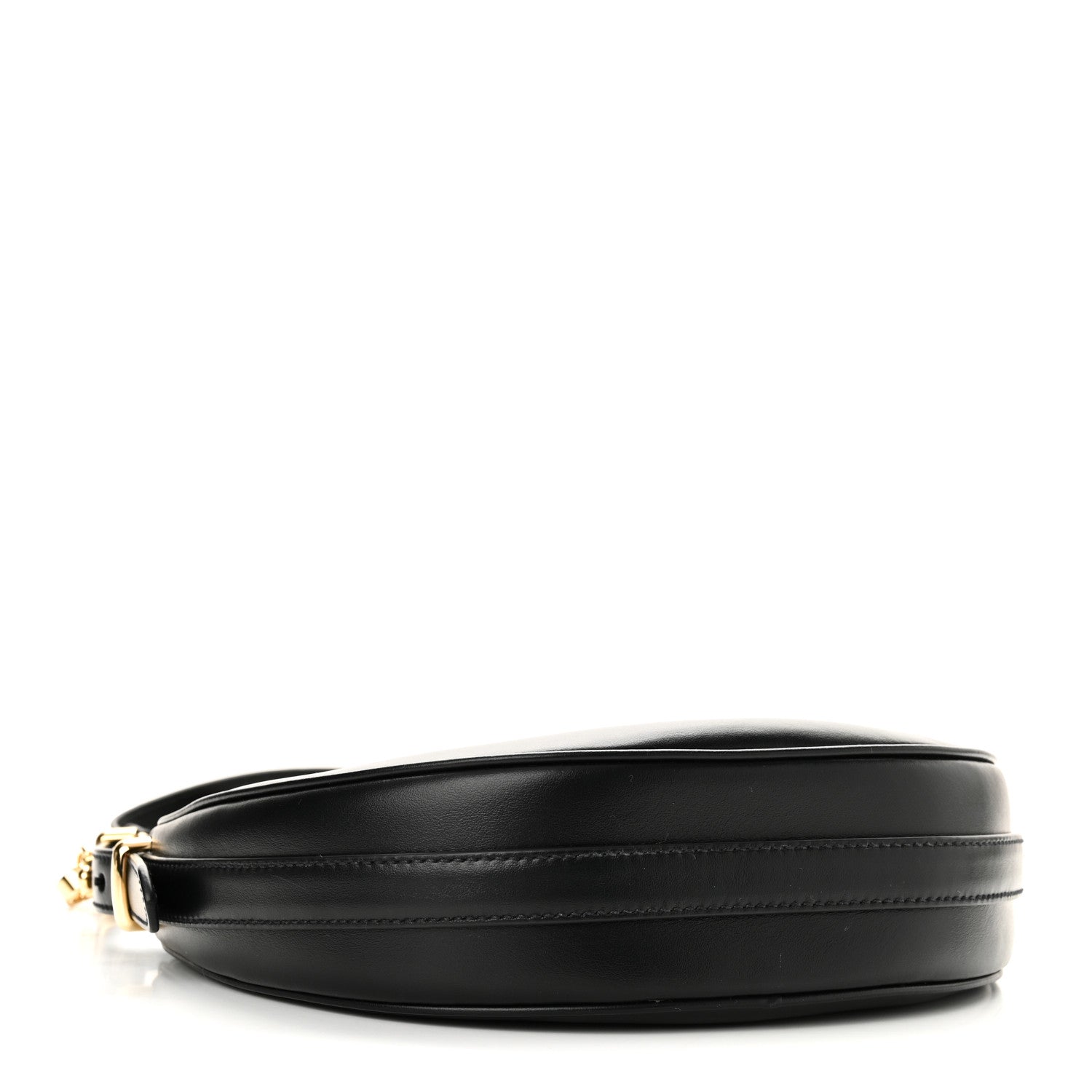 Prada Soft Calfskin Arque Shoulder Bag Black 3 of 8